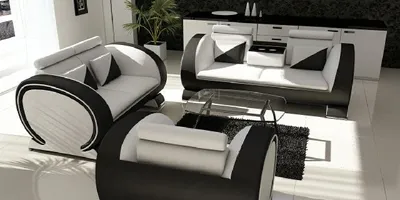 Immagine prodotto di Divano in pelle, set di divani, divano, divano letto, imbottitura in pelle, set di divani, divani, divani a 3, 2 e 1 posto