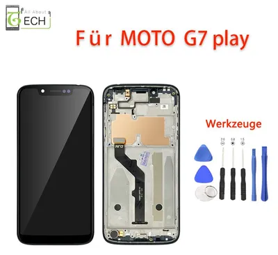 Produktbild von Für Motorola Moto G7 Play XT1952 LCD Display mit Rahmen Touch Screen Bildschi...
