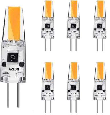 Produktbild von 6X G4 3W LED Glühbirne AC/DC12V Warmweiß COB Leuchtmittel Ersatz 20W Halogen Lampe Nicht Dimmbar