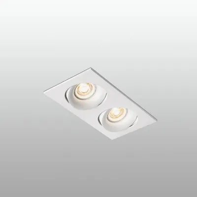 Immagine prodotto di Lampada da incasso orientabile ARGÓN-2 a 2 luci bianca