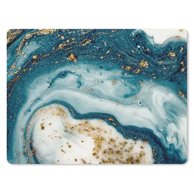 Produktbild von MuchoWow® Mauspad Mousepad Marmor - Farbe - Glitter - Gold 40x30 cm - Mousepads - Maus Mat - Pad - Mausunterlage - Anti Rutsch