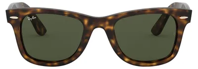 Productafbeelding van Ray-Ban WAYFARER EASE, Volwassenen, Uni, Vierkant, Schildpadprint, Niet gepolariseerde glazen, Groen