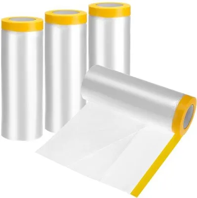 Productafbeelding van Afplakfolie 2.4 m x 20 m - Noppenfolie - Beschermfolie - Afdekfolie - Zelfklevend - Scheurbestendig