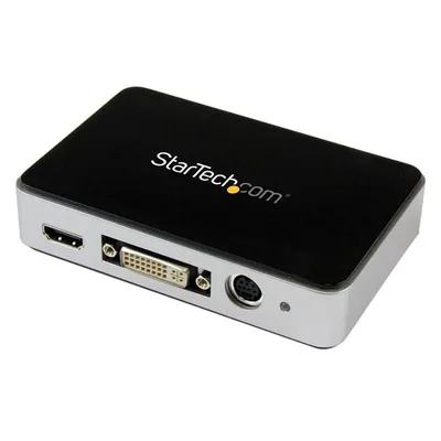 Obrázok produktu pre StarTech.com USB 3.0 HDMI Video Capture Device - Externá Capture Card - USB 3.0 Video Grabber - HDMI/DVI/VGA/Component HD PVR Video Capture 1080p @ 60fps (USB3HDCAP)