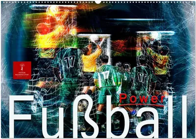 Produktbild von Fußball Power (Wandkalender 2025 DIN A2 quer), CALVENDO Monatskalender