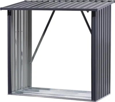 Produktbild von Floraworld Kaminholzregal L anthrazit  163 x 89  cm