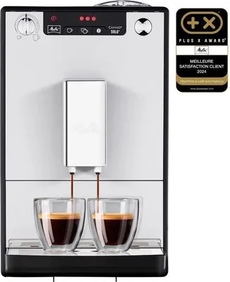 Image de Machine à Café Expresso Broyeur à Grains Melitta Solo, Argent, 2 Tasses, Intensité Réglable