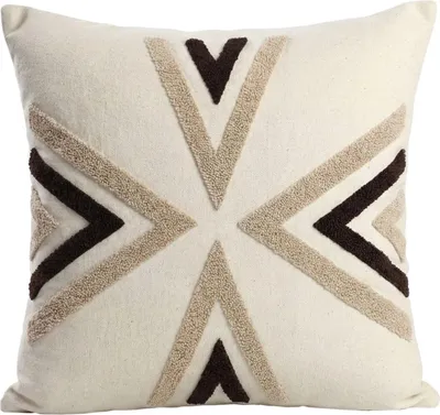 Obrázek produktu pro Dekorativní polštář Nordic Arrow béžový 45x45 cm s výplní