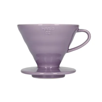 Produktbild von HARIO Drip V60-02 - Keramik Kaffee Dripper / Kaffeefilter mit Messbecher