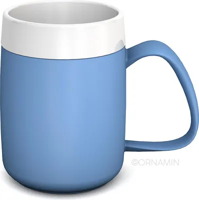 Produktbild von Ornamin Thermobecher mit Doppelwand Hellblau
