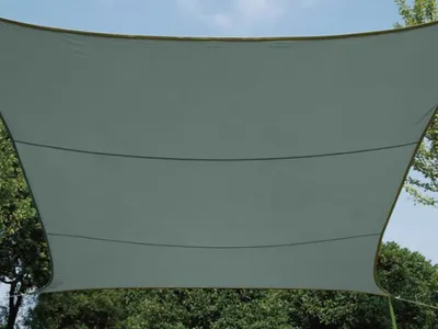 Image de Voile Solaire - Rectangulaire - 4 X 3 M - Couleur : Gris Vert