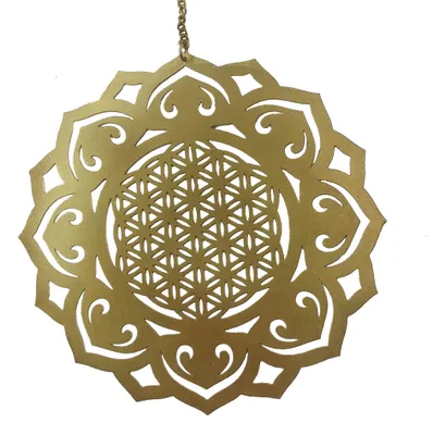 Produktbild von Raumschmuck "Lotus Blume des Lebens" Metall 15cm