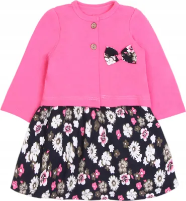 Immagine prodotto di Abito da bambina – Taglia 68 – Rosa – 100% cotone – Elegante per ogni occasione