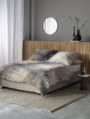 Produktbild von Irisette Flausch-Baumwolle Bettwäsche-Garnitur Zobel 8550  Farbe grau  140x200+70x90cm