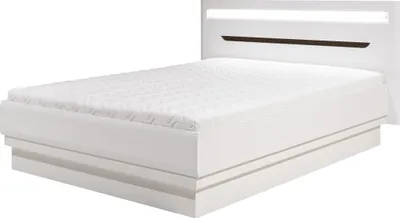 Produktbild von Furniture24 Bett Irma IM16 Bettgestelle Bettrahmen mit Led Beleuchtung Doppelbett Ehebett 180x200, ohne Lattenrost, ohne Bettkasten