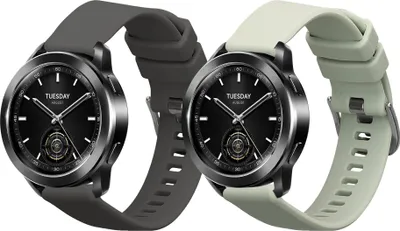 Produktbild von kwmobile 2x Sportarmband kompatibel mit Xiaomi Watch S3 Armband - Fitnesstracker Band Set aus TPU Silikon