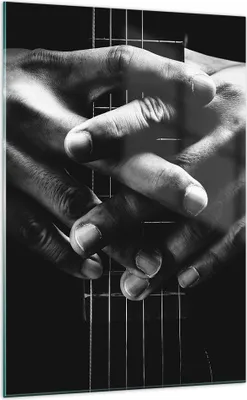 Produktbild von Bilder auf glas - Einteilig - Gitarre Musiker Musik - 70x100cm - Glasbilder - Wandbilder - Bilder - zum Aufhängen bereit - Wanddekoration aus Glas - Glas Bilder - Wandbild auf Glas - GPA70x100-4960