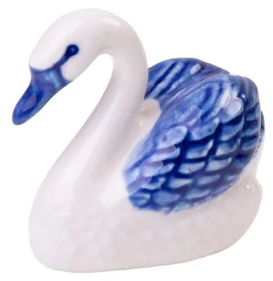 Productafbeelding van Heinen Delfts Blauw – Miniatuur Zwaan