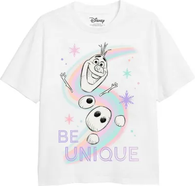 Image de Frozen - T-shirt "Be Unique" pour fille TV2714 (128) (Blanc)