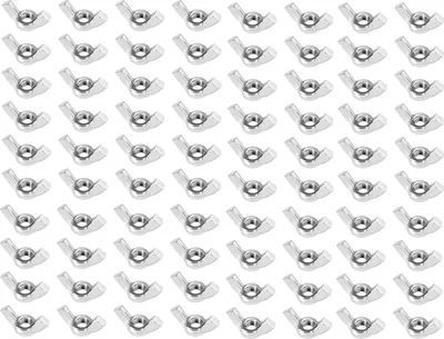 Produktbild von 100x Flügelmutter M6 Edelstahl 304 Flügelmuttern Set 11x25mm Metrische Flügelmutter für DIY Flügelschrauben Alternative