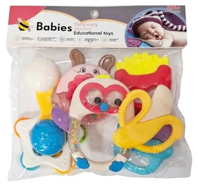 Image de Jouet pour bébé : hochet et anneau de dentition - SWEDE