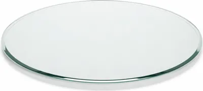 Produktbild von GHOOZ Glasplatte – Tischplatte aus ESG-Sicherheitsglas 6 mm mit Facettenschliff, für Couchtisch, Glastisch, Rund Ø70 cm, Transparent