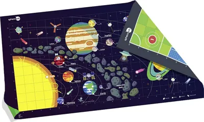 Produktbild von Sphero Code Mat Programmier-Lernmatte Space/Soccer 218x114 cm für Sphero Roboter
