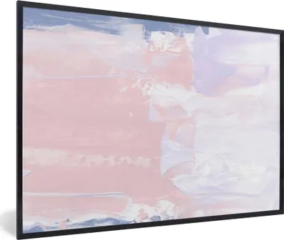 Produktbild von MuchoWow® Gerahmtes Poster Pastell - Gestaltung - Farbe 60x40 cm - Poster mit Schwarzem Bilderrahmen Wandposter Rahmen Foto Bilder - Printing - Wanddeko Schlafzimmer