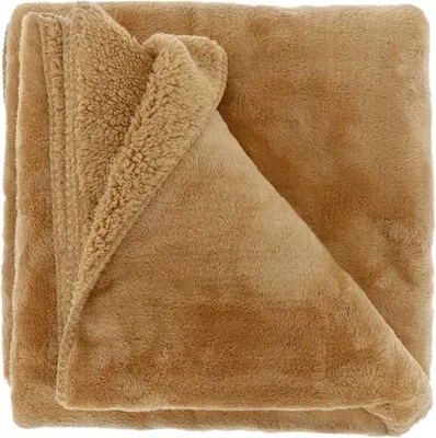 Produktbild von Unique Living |  Plaid Torvah 150x200cm Sandstein