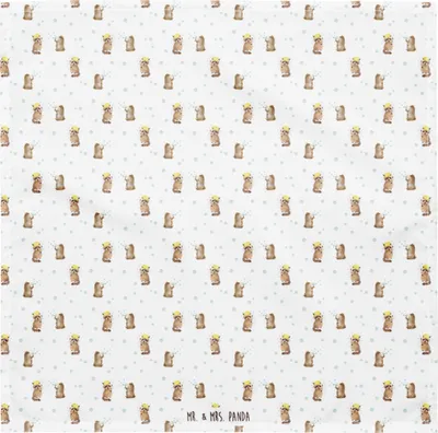 Produktbild von Mr. & Mrs. Panda Multifunktionstuch Waschbär S - Weiß - Geschenk, Kopftuch, Fröhlich, Seifenblasen, Bandana, Halstuch, Waschen, Tagträumen, Plan, Dreieckstuch, Haartuch