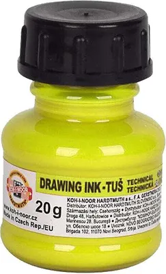 Image de KOH-I-NOOR 0141790002LP Tuš Fluorescent Yellow 20 g 1 ks