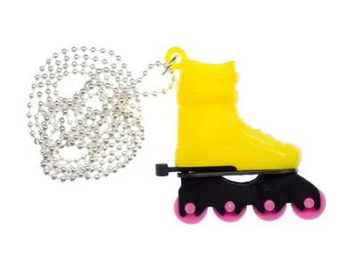 Produktbild von Rollerskates Rollschuhe Inlineskates Kette Halskette Miniblings Skates 80cm gelb