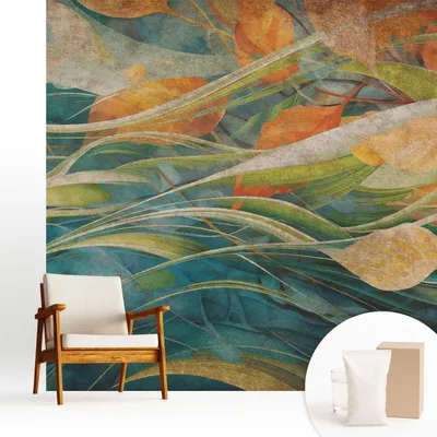 Obrázek produktu pro Samolepicí fototapeta – 250 x 250 cm – tapeta – nástěnná tapeta – nástěnné obrazy – samolepicí fólie – dekorativní fólie – tapetová fólie – stěna – dekorace – obývací pokoj – podzimní krajina