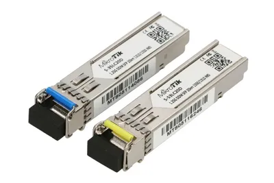 Zdjęcie produktu dla Mikrotik S-3553LC20D, 1250 Mbit/s, SFP, LC, 20000 m, RB260GS, RB2011LS, RB2011LS-IN, RB2011UAS-IN, RB2011UAS-RM, RB2011UAS-2HnD, RB2011UAS-2HnD-IN...