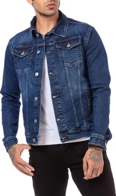 Produktbild von Red Bridge Herren Jeansjacke Übergangsjacke RBC Basic Dunkelblau S