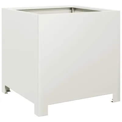 Zdjęcie produktu dla vidaXL Sadzarka biała 40x40x40 cm stalowa