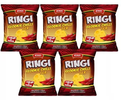 Produktbild von Rymut Maisringe mit Chili-Käse-Geschmack, 5 x 20 g