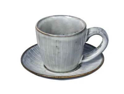 Produktbild von Broste Copenhagen Espressotasse Nordic Sea 50ml Steingut grau