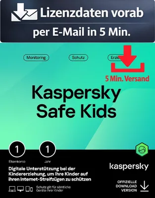 Produktbild von Kaspersky Safe Kids (1 Device - 1 Jahr) EU ESD Antivirus Sicherheit 5 Min. Versand als Download per Mail