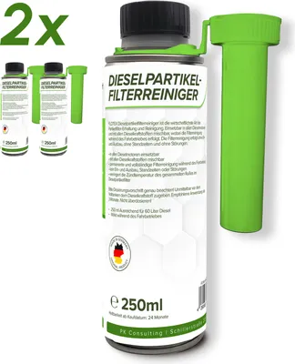 Produktbild von Flotex Dieselpartikelfilter Reiniger, 2x 250ml Additiv Diesel Partikelfilter