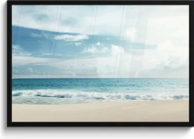 Produktbild von MuchoWow® MuchoWow® Gerahmtes Poster Strand - Meer - Sommer 90x60 cm - Poster mit zchwarzem Bilderrahmen - Fotorahmen - Foto-Plakat