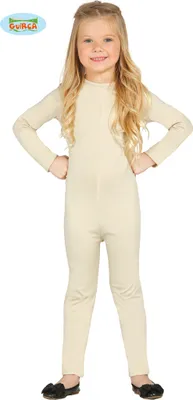 Produktbild von Sportlicher Karneval Fantasieanzug Langarm Beige Kinderbody Für Vielfältige Abenteuer Und Spaß Kostüm Erlebnis, Größe: 5 - 8 Jahre Farbe: Natural