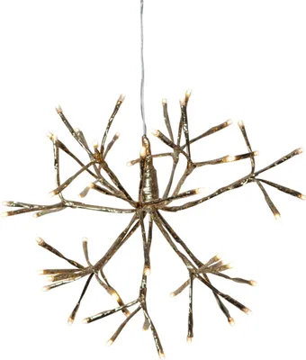 Produktbild von EGLO LED Weihnachtsdeko außen, Hängedekoration Weihnachten, Feuerwerk-Lichterkette mit Kabel, Eiskristallleuchte warmweiß, Lichtstern Ø 30 cm, IP44
