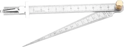 Image de Jauge à cône soudé en acier inoxydable, règle de mesure, outil de contrôle des trous 1-15 mm