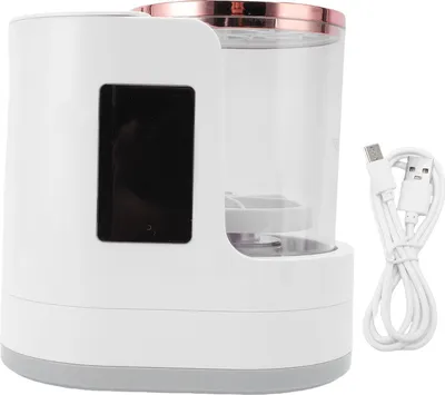 Immagine prodotto di Macchina elettrica per la pulizia dei pennelli da trucco, 850 giri al minuto, asciugatrice per cosmetici, timer automatico di asciugatura da 2 a 5 ore
