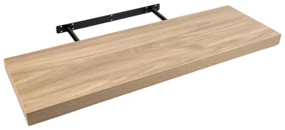 Immagine prodotto di Mensola sospesa per parete, dimensioni 60x25x4 cm, aspetto legno di quercia