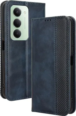Produktbild von Xiaomi Redmi 15 5G Hülle - Coverup Vintage Style Klapphülle - Blau