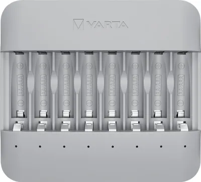 A VARTA Eco Charger Multi Recycled battery charger with multiple battery slots.