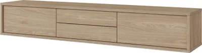 Produktbild von Selsey Moddern - TV-Lowboard mit Schubladen und Wandmontageoption, Eiche, 180 cm