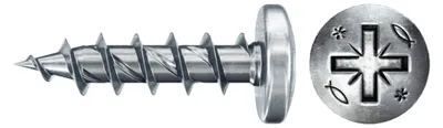 Produktbild von Fischer Spanplattenschraube 4,5x25 PowerFast FPF II PZF BC, Panhead, Kreuzschlitz PZ, Vollgewinde